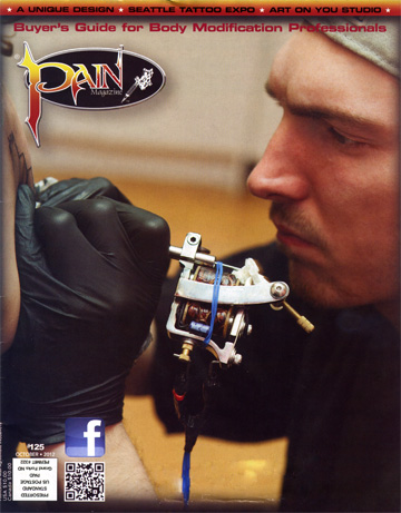 storm anderson and art on you studios in pain magazine for tattoo shop of the month
